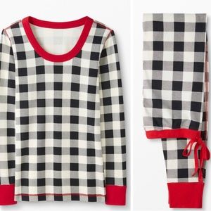 Hanna Andersson Buffalo Plaid Long John Pajama Set